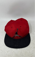 Load image into Gallery viewer, Air Jordan Mens Red Black Jumpman Logo Adjustable Snapback Hat Size 4/7
