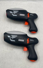 Load image into Gallery viewer, Lot Of 2 Pcs Sharper Image Black Gray Red Toy Playing Guns Laser Tags Not Tested
