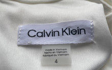 Load image into Gallery viewer, Calvin Klein Womens White Sleeveless Sheath Dress Size 4 With Tag
