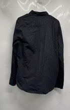 Load image into Gallery viewer, Guess Womens Black Long Sleeve Spread Collar Button-Up Shirt Size L
