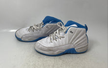 Load image into Gallery viewer, Nike Kids Air Jordan 12 Retro 151186-112 White Blue Sneaker Shoes Size 3Y
