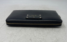 Load image into Gallery viewer, Kate Spade New York Womens Black Leather Card Slots Accordion Zip-Around Wallet
