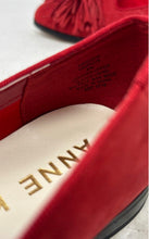 Load image into Gallery viewer, Anne Klein Womens Dixie Dark Red Fringe Tassel Slip-On Low Top Loafer Flats Sz 6
