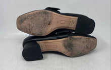 Load image into Gallery viewer, Deltan Womens Veronica Black Leather Slip-On Flared Block Pump Heels Size 8.5 M
