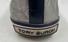 Load image into Gallery viewer, Authentic Tory Burch Womens Skylar Black Silver White Ballet Flats Size 5.5 M
