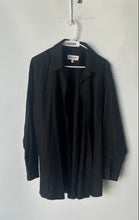 Load image into Gallery viewer, Emanuel Ungaro Mens Black Cotton Long Sleeve Collared Dress Shirt Size XL
