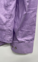 Load image into Gallery viewer, Calvin Klein Mens Purple Long Sleeve Slim Fit Wrinkle Free Dress Shirt Size M
