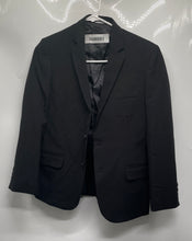 Load image into Gallery viewer, Calvin Klein Mens Black Long Sleeve Notch Lapel Collar Two-Button Blazer Size 12
