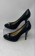Load image into Gallery viewer, Coach Womens Black Leather Round Toe Slip-On Stiletto Pump Heels Size 6.5B
