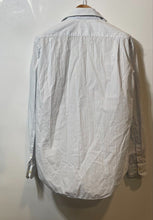 Load image into Gallery viewer, Authentic Valentino Mens Light Blue White Striped Cotton Dress Shirt Size EUR 39
