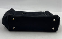 Load image into Gallery viewer, Dior Beauty Womens Black Inner Pocket Bottom Studs Top Handle Bag Damaged
