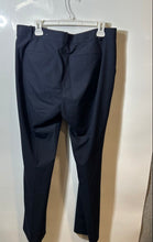 Load image into Gallery viewer, Ann Taylor Womens Blue Flat Front Straight Leg Slash Pocket Dress Pants Size 12
