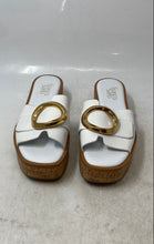 Load image into Gallery viewer, Franco Sarto Womens Hoda White Leather Slip-On Platform Slide Sandals Size 8
