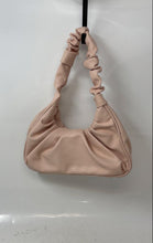 Load image into Gallery viewer, Olivia &amp; Kate Womens Scrunch Pink Leather Inner Zip Pocket Shoulder Handbag
