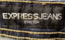 Load image into Gallery viewer, Express Womens Blue Denim Medium Wash Pockets Bootcut Leg Jeans Size 9/10
