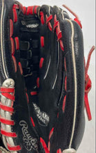 Load image into Gallery viewer, Rawlings Co ESBR5 Black Leather Adjustable Cuff 5 Finger Baseball Glove
