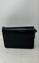 Load image into Gallery viewer, Zara Womens Black Leather Zipper Inner Pockets Chain Strap Crossbody Bag
