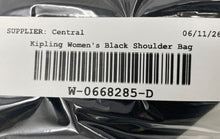 Load image into Gallery viewer, Kipling Womens Black Charm Inner Pockets Shoulder Crossbody Bag
