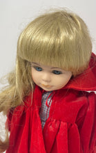 Load image into Gallery viewer, Vintage Bradley's Collectible Dolls Blonde Hair Porcelain Doll In Dress With Tag
