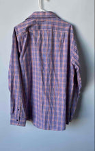 Load image into Gallery viewer, Sean John Mens Multicolor Plaid Long Sleeve Regular Fit Dress Shirt Size 17.5
