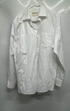 Load image into Gallery viewer, Michael Kors Mens White Cotton Long Sleeve Regular Fit Dress Shirt Sz L 16 34/35
