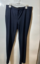 Load image into Gallery viewer, Ann Taylor Womens Blue Flat Front Straight Leg Slash Pocket Dress Pants Size 12
