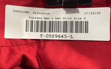 Load image into Gallery viewer, Express Mens Red Long Sleeve Collared Slim 1MX Button-Up Shirts Size S
