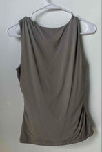 Load image into Gallery viewer, Tahari Womens Light Gray Sleeveless Scoop Neck Pullover Tank Top Size Small
