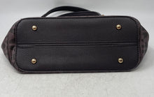 Load image into Gallery viewer, MKF Collection Womens Kissaten Brown Monogram Faux Leather Zip Top Tote Handbag
