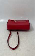 Load image into Gallery viewer, Aldo Womens Red Zipper Inner Pockets Gold-Tone Chain Strap Crossbody Bag
