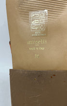 Load image into Gallery viewer, Minelli Womens Orange Brown Leather Open Toe Slip-On Slide Sandals Size 36
