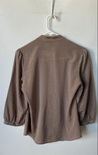Load image into Gallery viewer, Banana Republic Womens Brown 3/4 Long Sleeve Pullover Blouse Top Size PS
