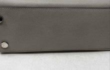 Load image into Gallery viewer, Michael Kors Womens Gray Leather Bottom Studs Shoulder Strap Satchel Handbag
