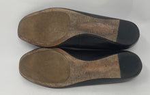 Load image into Gallery viewer, Authentic Tory Burch Womens Gigi Black Leather Slip-On Ballet Flats Size 11 M
