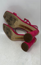 Load image into Gallery viewer, Sam Edelman Womens Kit Pink Beige Leather High Heel Slingback Sandals Size 9.5M
