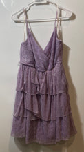 Load image into Gallery viewer, BCBGeneration Womens Purple Ruffle Adjustable Spaghetti Strap Mini Dress 6 W/Tag
