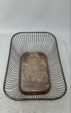 Load image into Gallery viewer, Gorham YC 747 Silverplate Rectangle Elegant Wire Serving Bread Basket

