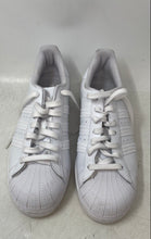 Load image into Gallery viewer, Adidas Mens Superstar EG4960 All White Leather Lace-Up Sneaker Shoes Size 8.5
