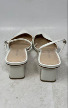 Load image into Gallery viewer, Marc Fisher Womens Lakey White Pointed Toe Block Mule Heels Size 9 M
