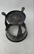 Load image into Gallery viewer, Vintage Silver-Tone Metal Footed Coffee Carafe Warming Stand Collectible

