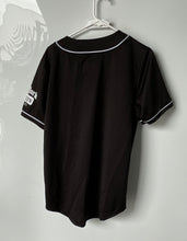 Load image into Gallery viewer, Rebel Minds Mens Black New York 01 Button Front Baseball Jersey Size Small
