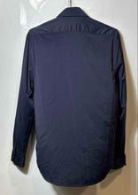 Load image into Gallery viewer, Express Mens Blue Collared Long Sleeve Button-Up Shirt Size Small
