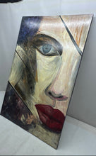Load image into Gallery viewer, Whispers Under The Skin Abstract Face Framed Studio 15-Wall Art Painting
