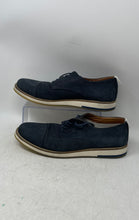 Load image into Gallery viewer, Aldo Mens Blue White Suede Cap Toe Lace-Up Oxford Shoes Size 10.5
