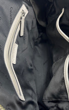 Load image into Gallery viewer, Calvin Klein Womens Black White Double Handle Inner Pockets Shoulder Bag
