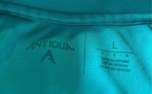 Load image into Gallery viewer, Antigua Mens Green NFL Miami Dolphins Short Sleeve Polo Shirt Size Large
