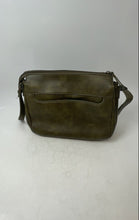 Load image into Gallery viewer, Boc Womens Dark Olive Green Leather Inner Pockets Adjustable Strap Crossbody Bag
