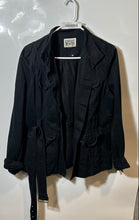 Load image into Gallery viewer, Converse One Star Womens Black Denim Utility Pockets Belted Jacket Size XL
