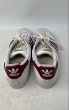 Load image into Gallery viewer, Adidas Mens Superstar Foundation BY3713 White Burgundy Sneaker Shoes Size 13
