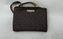 Load image into Gallery viewer, Michael Kors Womens Brown Leather Signature Print Zipper Belt Bag &amp; Fanny Pack

